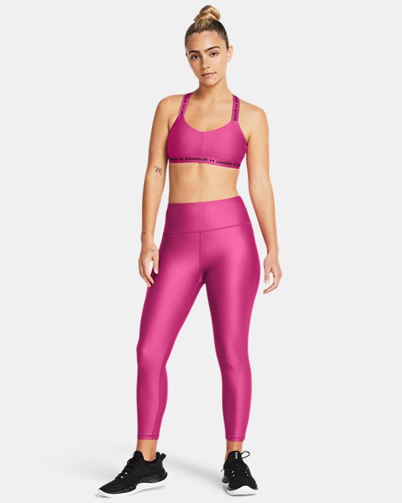 Damen HeatGear® Armour 7/8 Leggings mit hohem Bund, Pink, pdpMainDesktop image number 2